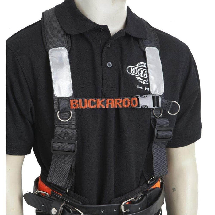 Buckaroo Buckaroo TMHB Black Leather Padded Shoulder Brace