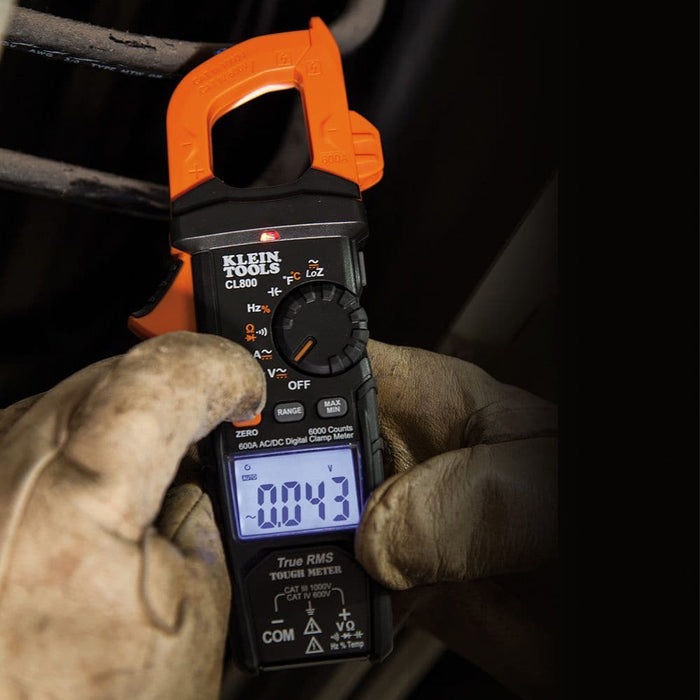 Klein A-CL800 600A AC Auto-Ranging Auto-Off True RMS Digital Clamp Meter