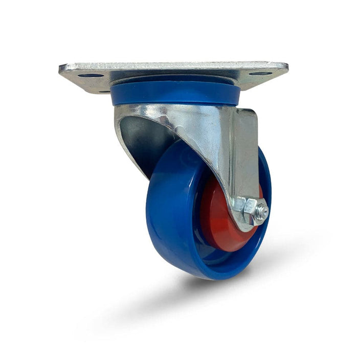 Grip 41980 100mm 200kg Industrial Blue Nylon Swivel Castor with Brake