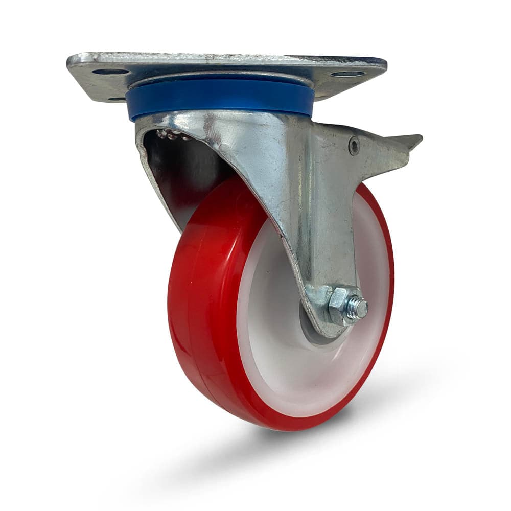 Grip 41990 100mm 150kg Poly Moulded Poly Core Swivel Castor with Brake