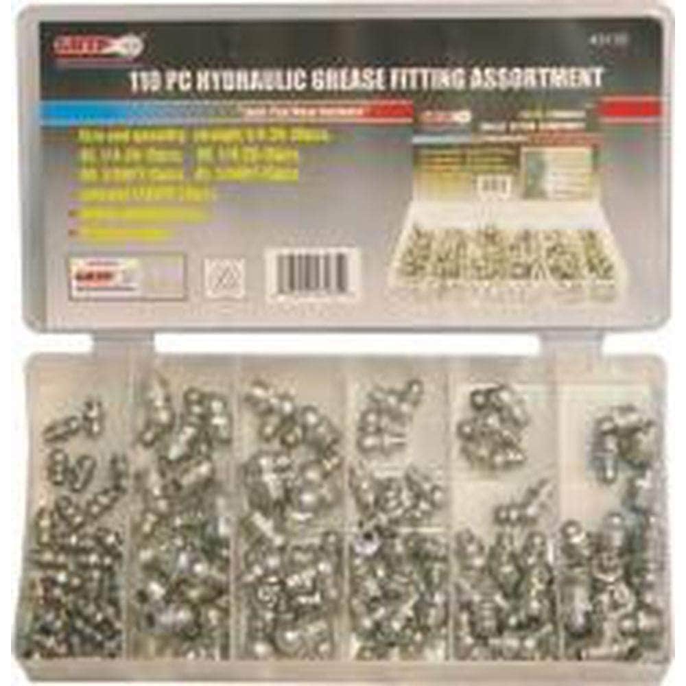 Grip Grip 43137 Metric Hydraulic Grease Fittings Assortment Set