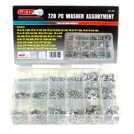 Grip Grip 43145 720 Pece Zinc Plated Washer Assortment Set