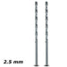 Insize Insize IN0403 Twin Pack 2.5mm HSS M2 Long Series Drill Bits
