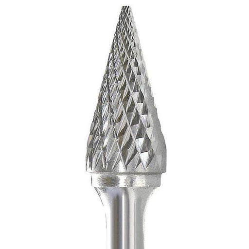 Insize Insize INSM-3 10mm Pointed Cone Shaped Double Cut Carbide Burr