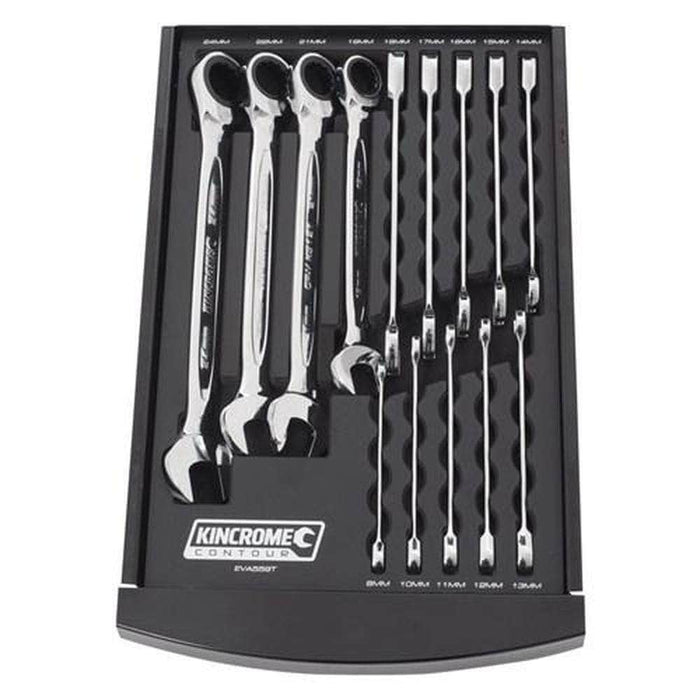 Kincrome Kincrome EVA559T 14 Piece Single Way Ratchet Spanner Set with EVA Tray