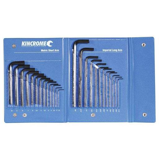 Kincrome Kincrome HKW25C 25 Piece Metric & SAE Hex Key Wrench Set