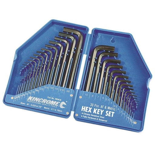 Kincrome Kincrome HKW30 30 Piece Metric & SAE Hex Key Wrench Set