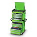 Kincrome Kincrome K1510G 208 Piece Metric & SAE 15 Drawer Green Contour Workshop Tool Chest & Roller Cabinet