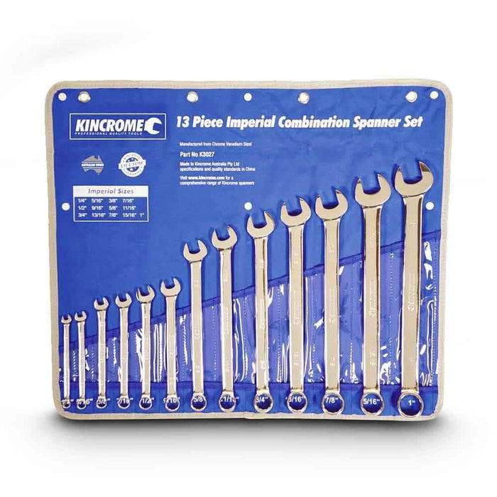 Kincrome Kincrome K3027 13 Piece SAE Combination Spanner Set