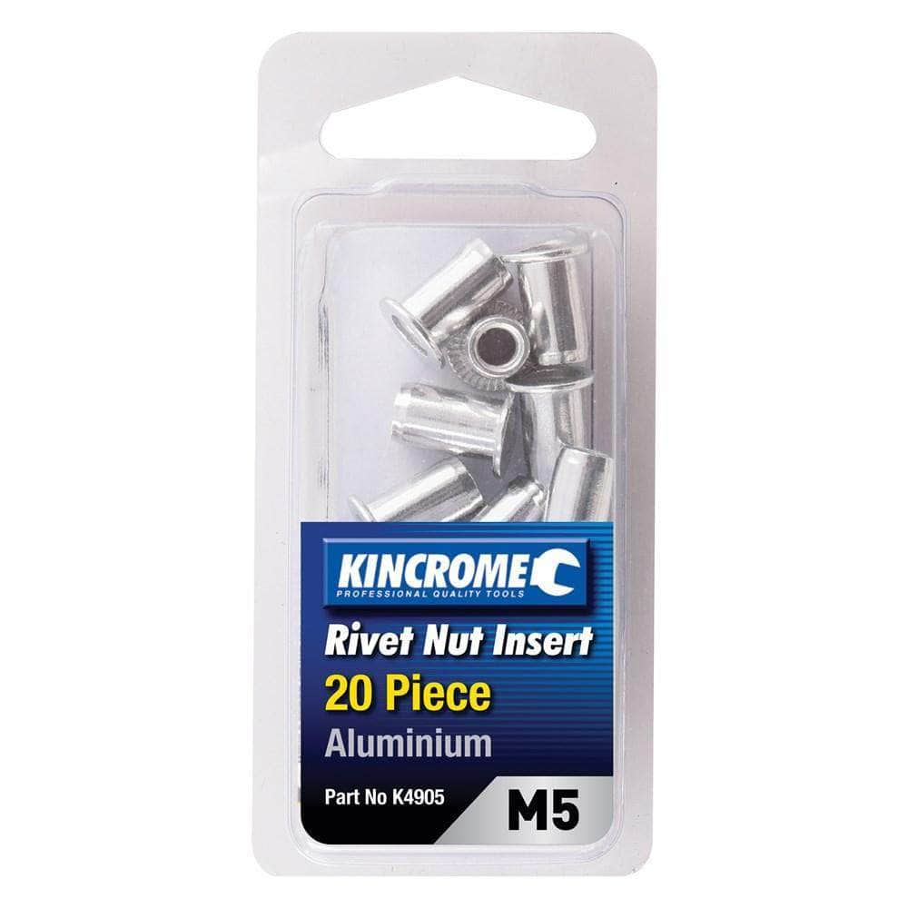Kincrome Kincrome K4905 20 Piece M5 Aluminium Rivet Nut Insert Set