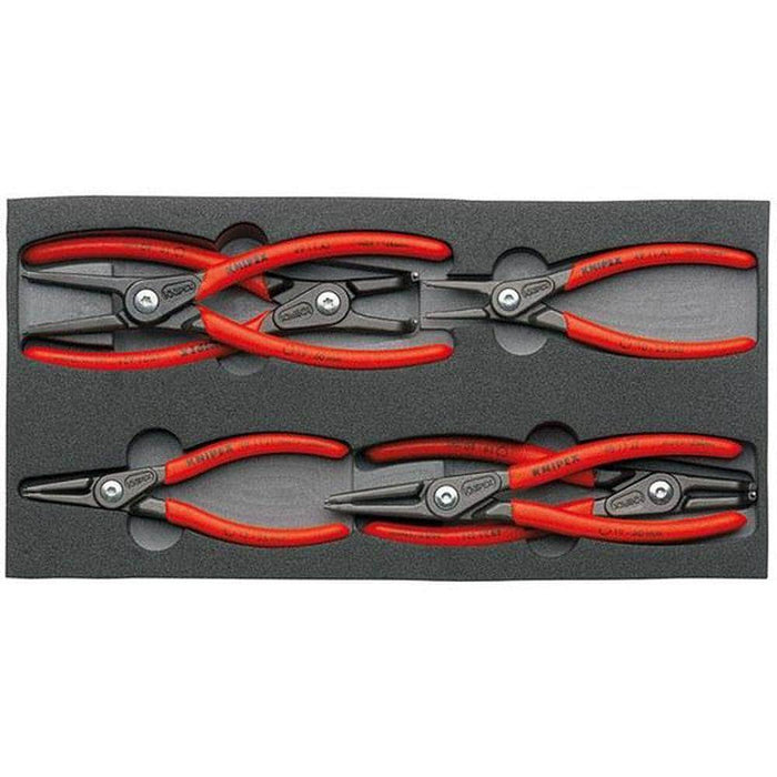 Knipex Knipex 002001V02 6 Piece Internal & External Circlip Plier Set with EVA Foam Tray