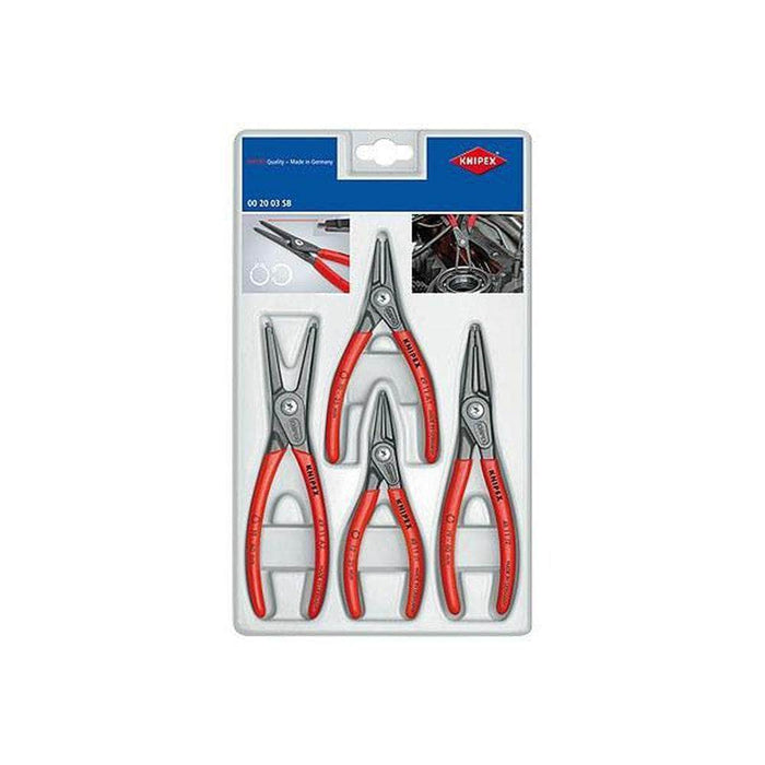 Knipex Knipex 002003 4 Piece Internal & External Precision Circlip Plier Set