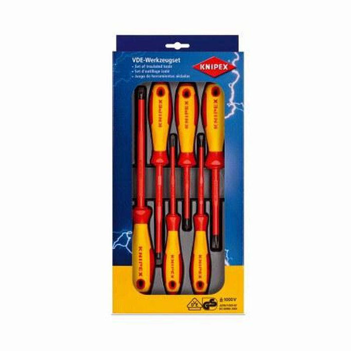 Knipex Knipex 002012V01 6 Piece 1000V Insulated Phillips & Flat Head Screwdriver Set