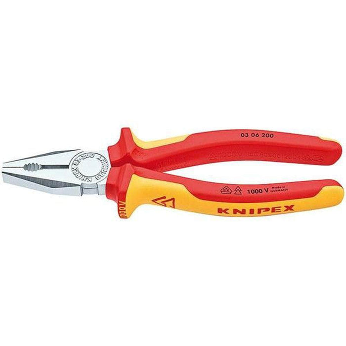 Knipex Knipex 0306200 200mm 1000V Insulated Combination Pliers