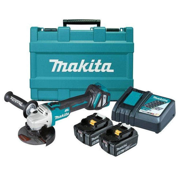 Makita Makita DGA511RTE 18V 5.0Ah 125mm (5") Brushless Cordless Angle Grinder Kit