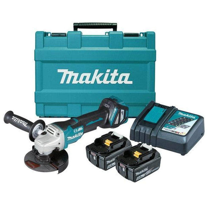 Makita Makita DGA517RTE 18V 5.0Ah 125mm (5") Brushless Cordless Angle Grinder Kit