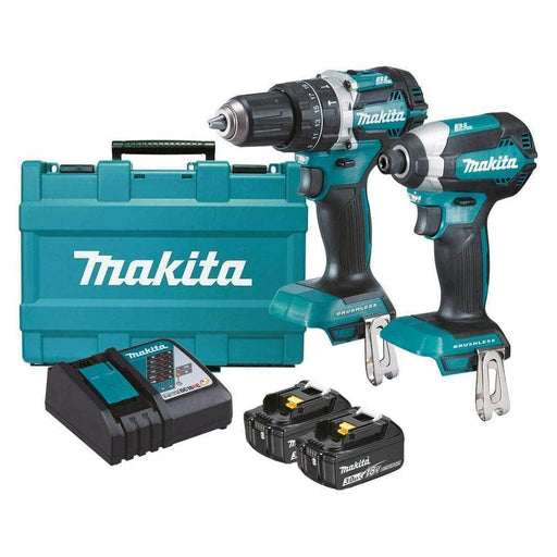 Makita Makita DLX2180X 2 Piece 18V 3Ah Cordless Brushless Drill & Driver Combo Kit