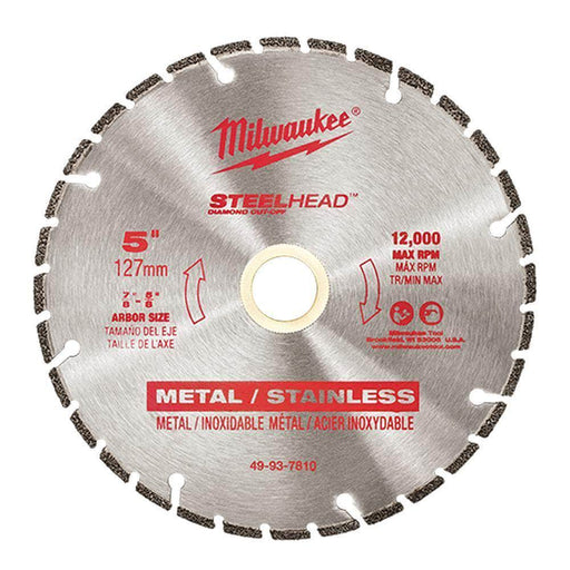 Milwaukee Milwaukee 49937810 125mm (5") SteelHead Diamond Cut-Off Saw Blade