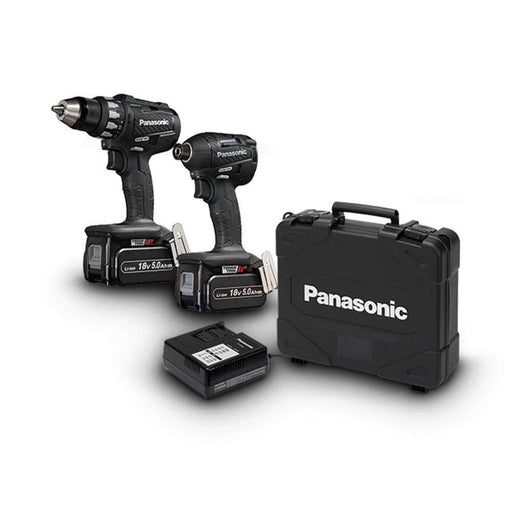 Panasonic Panasonic EYC215LJ2G57 2 Piece 14.4V & 18V Dual Voltage Brushless Cordless Drill & Driver Combo Kit
