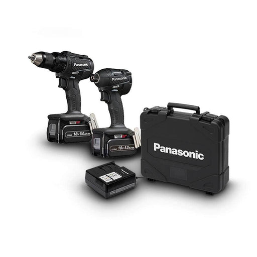 Panasonic Panasonic EYC217LJ2G57 2 Piece 14.4V & 18V Dual Voltage Brushless Cordless Drill & Driver Combo Kit