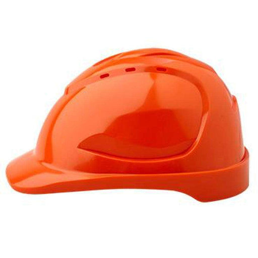 ProChoice ProChoice HHV90O V9 Orange Vented Safety Hard Hat with Pushlock Harness