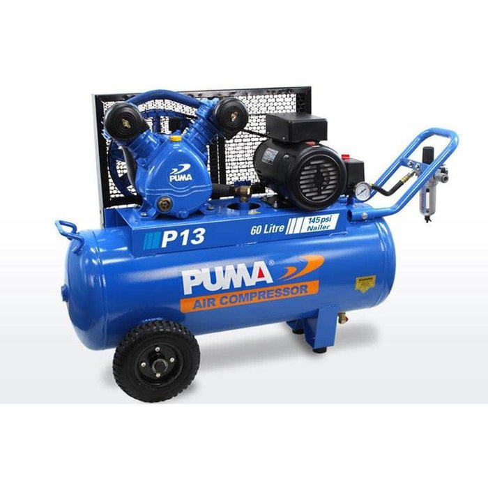 Puma Puma P13 60L 2.2HP 1.65kW 240V 10Ah Belt Drive Air Compressor