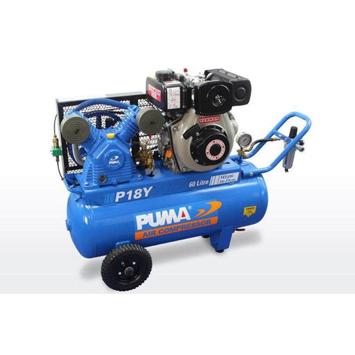 Puma Puma P18Y 60L 4.7HP Yanmar Diesel Belt Drive Air Compressor