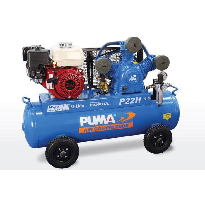 Puma Puma P22H 75L 6.5HP Honda GX200 Petrol Belt Drive Air Compressor