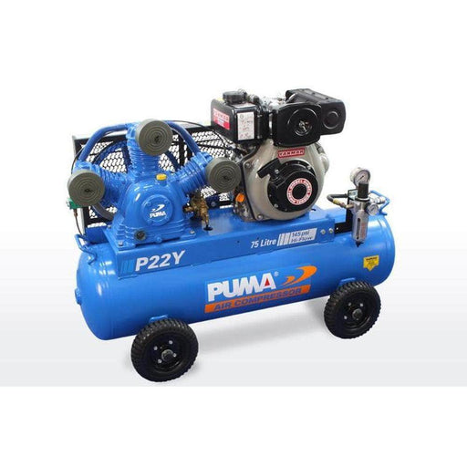 Puma Puma P22Y 75L 4.7HP Yanmar Diesel Belt Drive Air Compressor