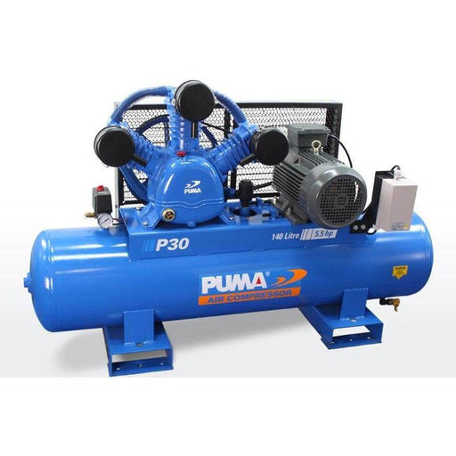 Puma Puma P30 140L 5.5HP 4kW 415V 8.3Ah Belt Drive Air Compressor