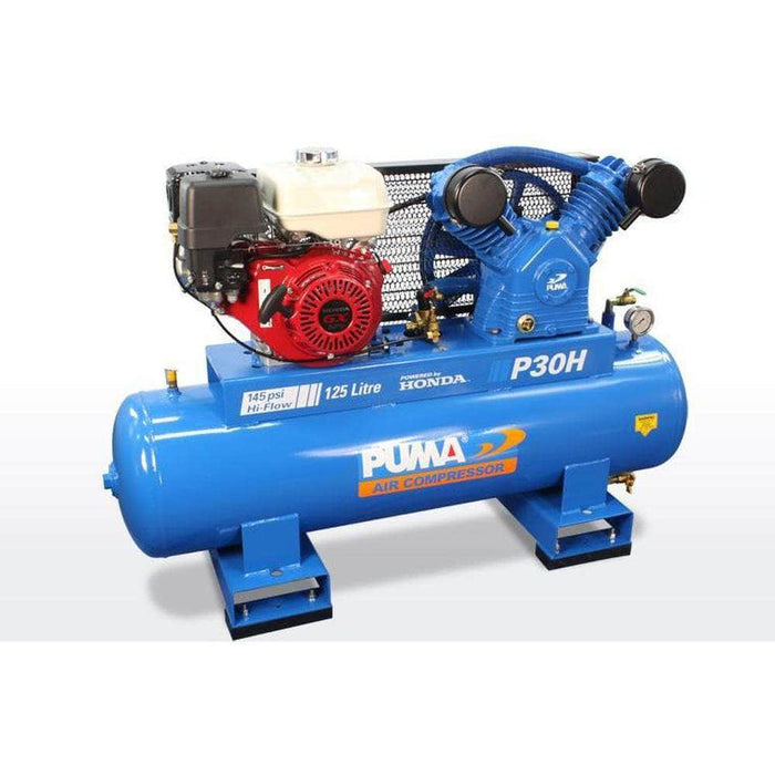 Puma Puma P30H 125L 9.0HP Elecric Start Honda GX270 Petrol Belt Drive Air Compressor
