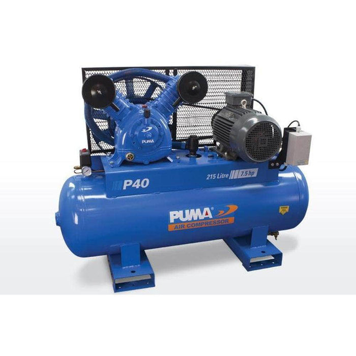 Puma Puma P40 215L 7.5HP 5.5kW 415V 12.2Ah Belt Drive Air Compressor