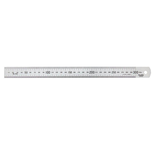 Toledo Toledo 300M 300mm Metric Stainless Steel Single Sided Ruler