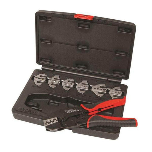 Toledo Toledo 302018 Multi-head Ratcheting Crimping Plier Kit